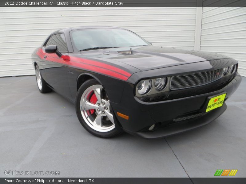 Pitch Black / Dark Slate Gray 2012 Dodge Challenger R/T Classic