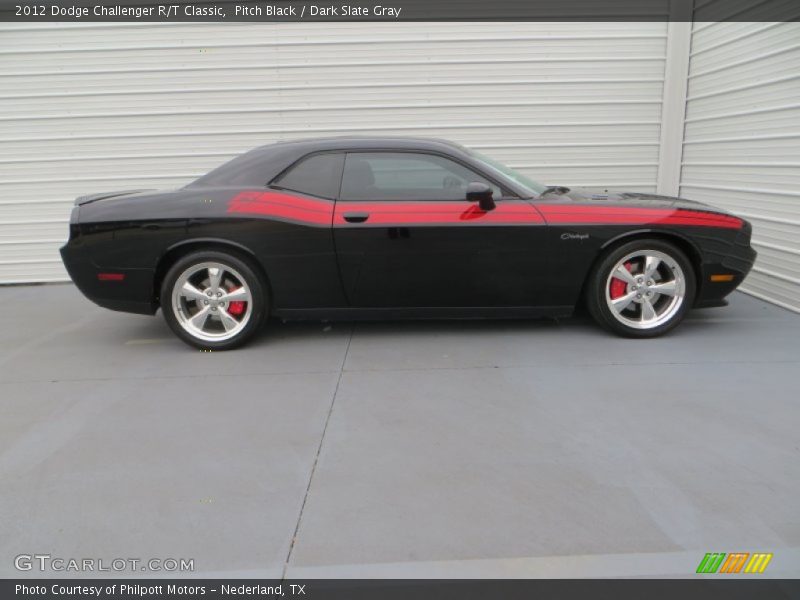 Pitch Black / Dark Slate Gray 2012 Dodge Challenger R/T Classic
