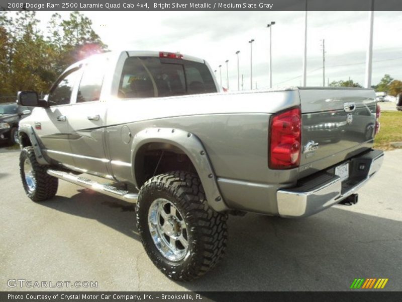 Bright Silver Metallic / Medium Slate Gray 2008 Dodge Ram 2500 Laramie Quad Cab 4x4