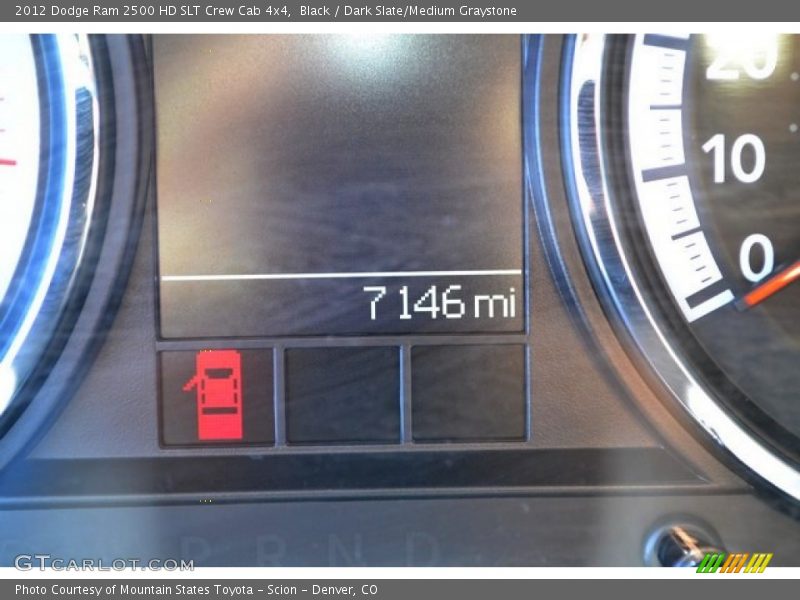 Black / Dark Slate/Medium Graystone 2012 Dodge Ram 2500 HD SLT Crew Cab 4x4