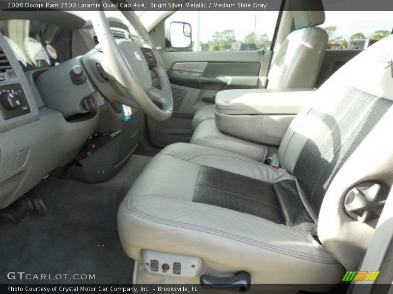 Bright Silver Metallic / Medium Slate Gray 2008 Dodge Ram 2500 Laramie Quad Cab 4x4