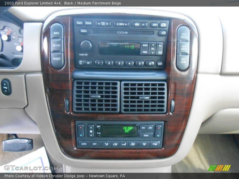 Black / Medium Parchment Beige 2003 Ford Explorer Limited 4x4