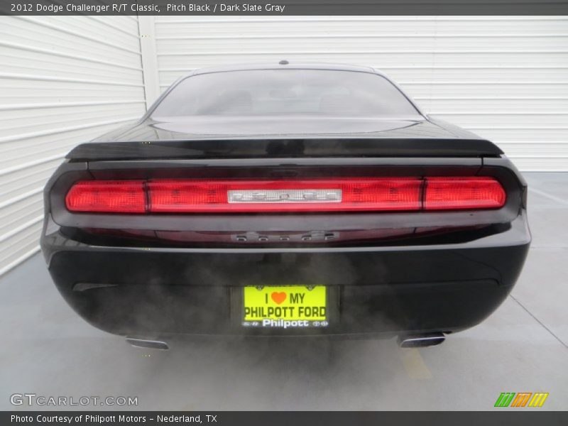 Pitch Black / Dark Slate Gray 2012 Dodge Challenger R/T Classic