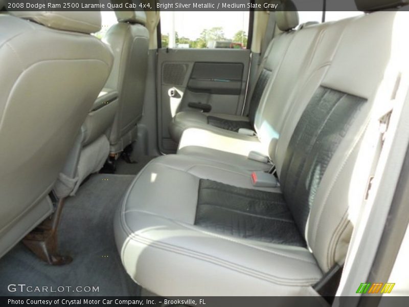 Bright Silver Metallic / Medium Slate Gray 2008 Dodge Ram 2500 Laramie Quad Cab 4x4