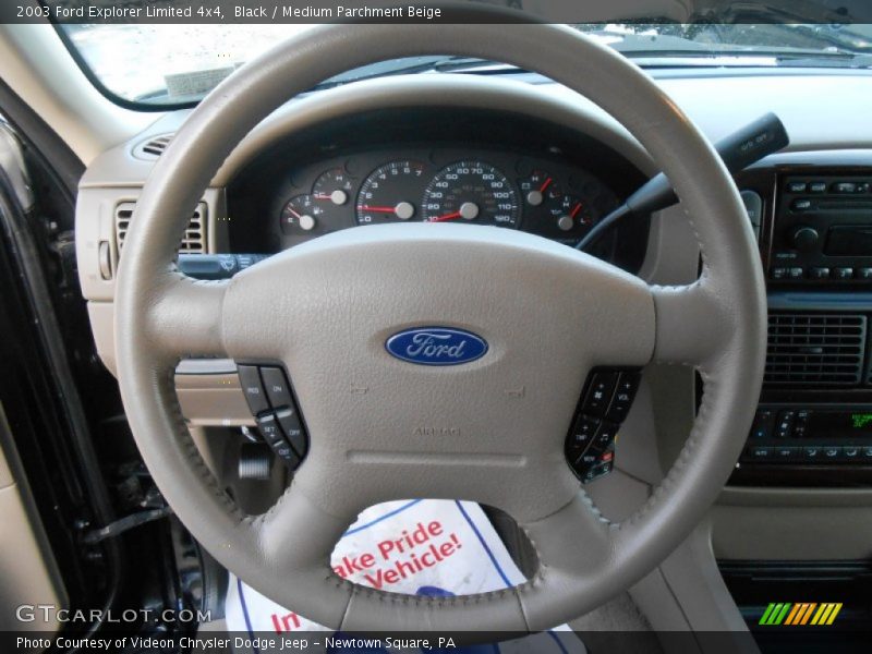 Black / Medium Parchment Beige 2003 Ford Explorer Limited 4x4