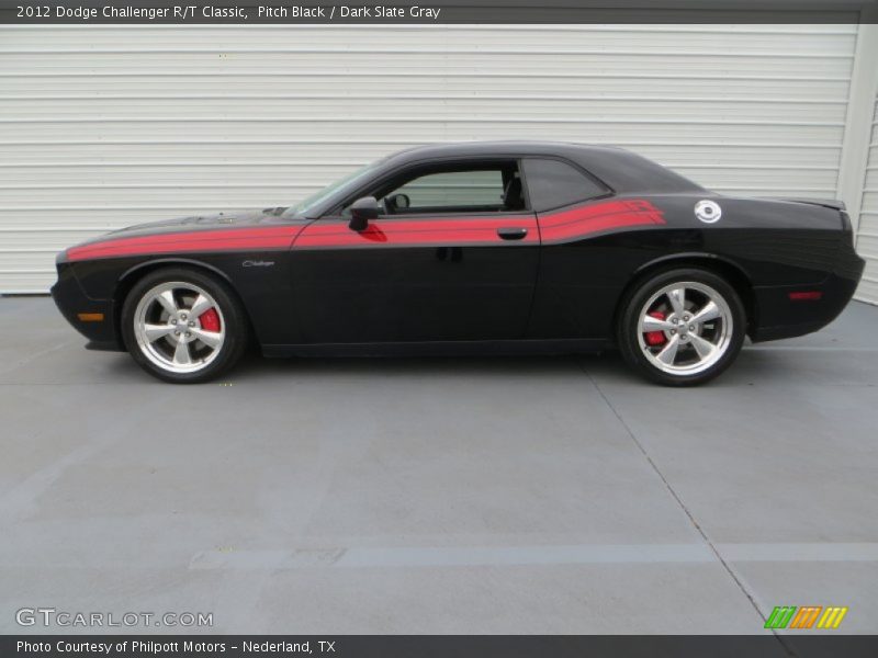 Pitch Black / Dark Slate Gray 2012 Dodge Challenger R/T Classic
