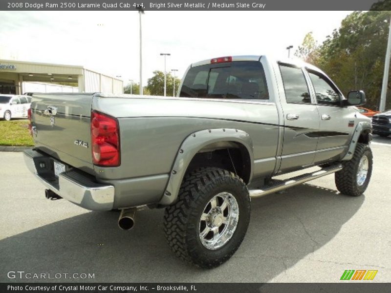 Bright Silver Metallic / Medium Slate Gray 2008 Dodge Ram 2500 Laramie Quad Cab 4x4