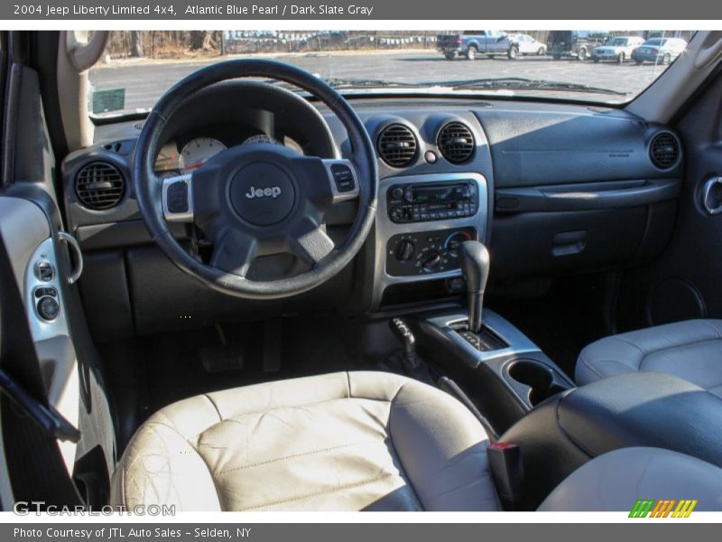 Atlantic Blue Pearl / Dark Slate Gray 2004 Jeep Liberty Limited 4x4