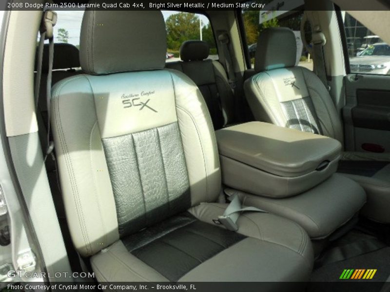 Bright Silver Metallic / Medium Slate Gray 2008 Dodge Ram 2500 Laramie Quad Cab 4x4