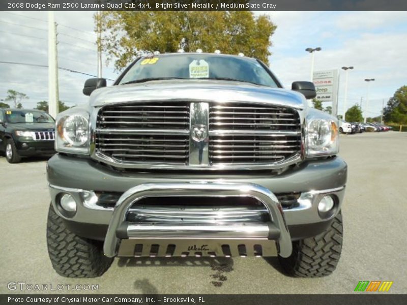 Bright Silver Metallic / Medium Slate Gray 2008 Dodge Ram 2500 Laramie Quad Cab 4x4