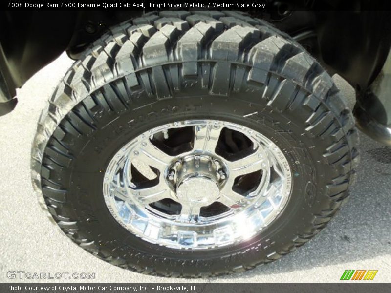 Bright Silver Metallic / Medium Slate Gray 2008 Dodge Ram 2500 Laramie Quad Cab 4x4