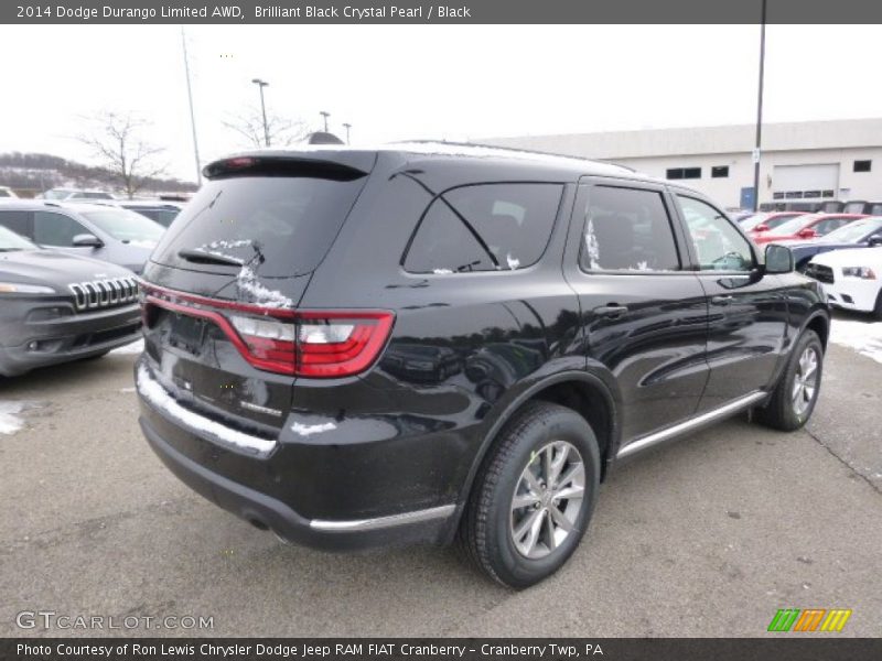 Brilliant Black Crystal Pearl / Black 2014 Dodge Durango Limited AWD