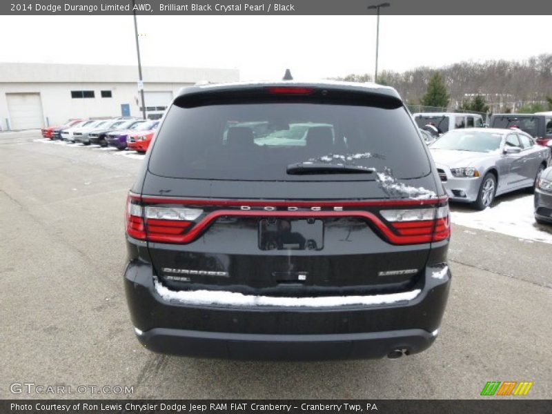 Brilliant Black Crystal Pearl / Black 2014 Dodge Durango Limited AWD