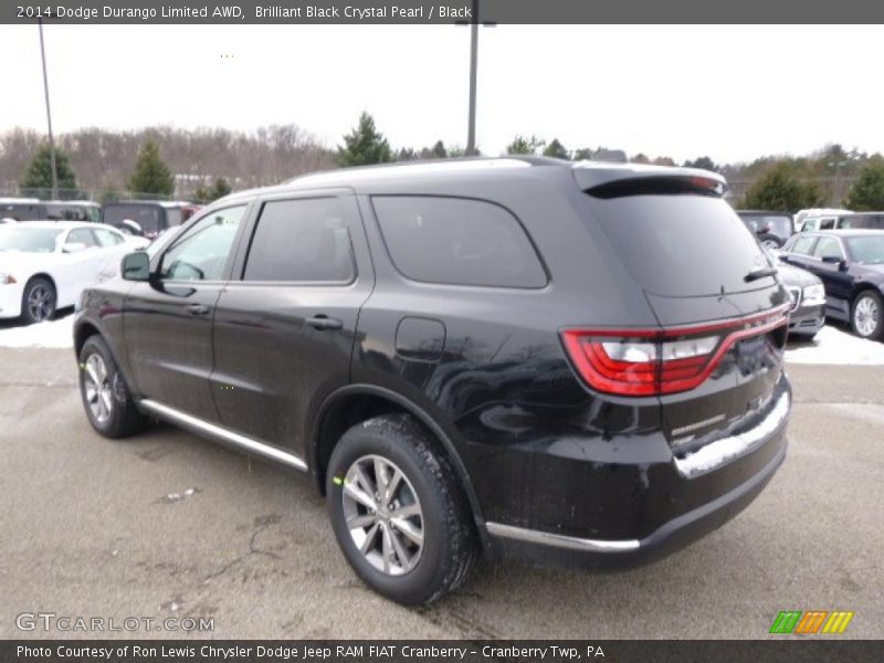 Brilliant Black Crystal Pearl / Black 2014 Dodge Durango Limited AWD