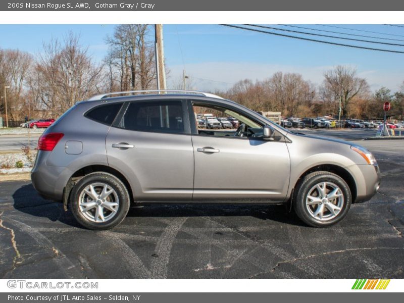 Gotham Gray / Gray 2009 Nissan Rogue SL AWD