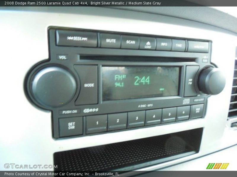 Bright Silver Metallic / Medium Slate Gray 2008 Dodge Ram 2500 Laramie Quad Cab 4x4