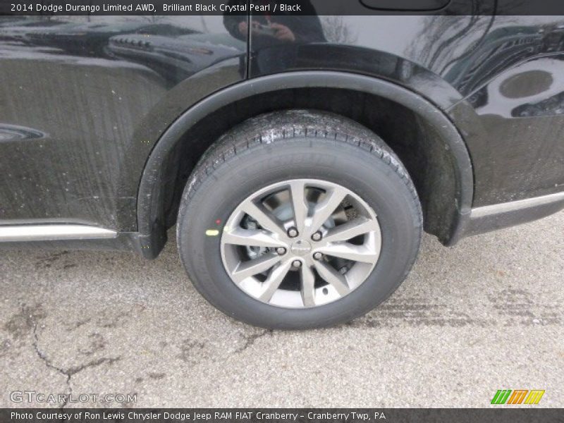 Brilliant Black Crystal Pearl / Black 2014 Dodge Durango Limited AWD