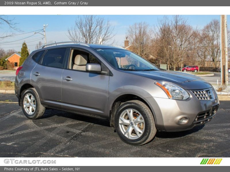 Gotham Gray / Gray 2009 Nissan Rogue SL AWD