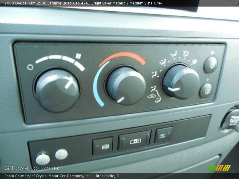 Bright Silver Metallic / Medium Slate Gray 2008 Dodge Ram 2500 Laramie Quad Cab 4x4