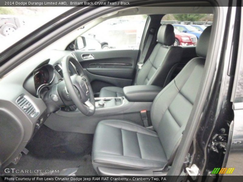 Brilliant Black Crystal Pearl / Black 2014 Dodge Durango Limited AWD
