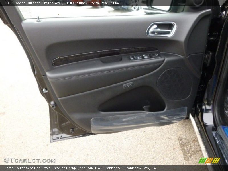 Brilliant Black Crystal Pearl / Black 2014 Dodge Durango Limited AWD