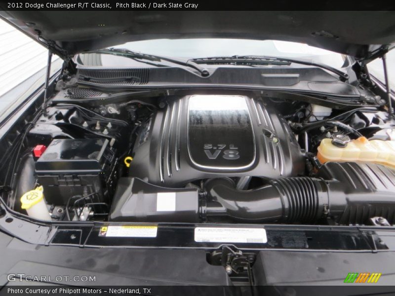Pitch Black / Dark Slate Gray 2012 Dodge Challenger R/T Classic