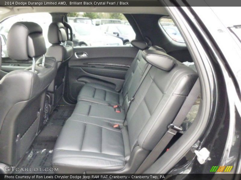 Brilliant Black Crystal Pearl / Black 2014 Dodge Durango Limited AWD