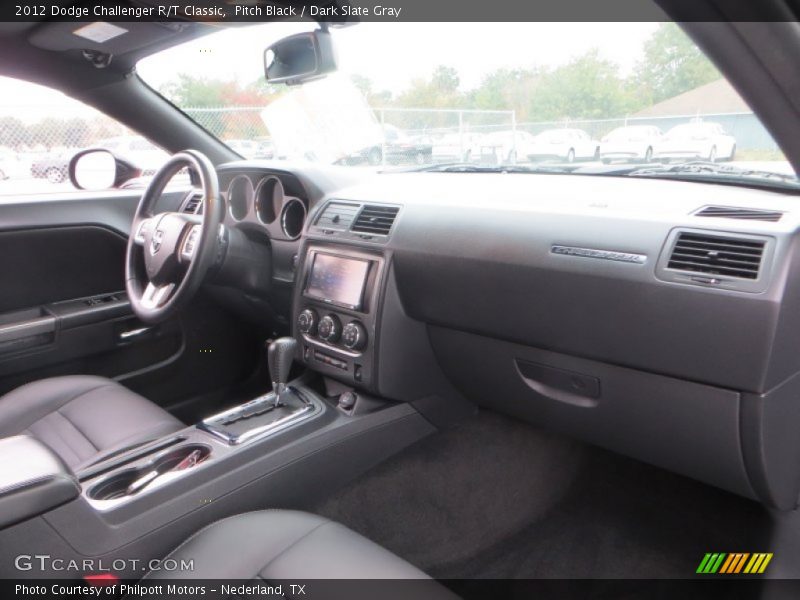 Pitch Black / Dark Slate Gray 2012 Dodge Challenger R/T Classic
