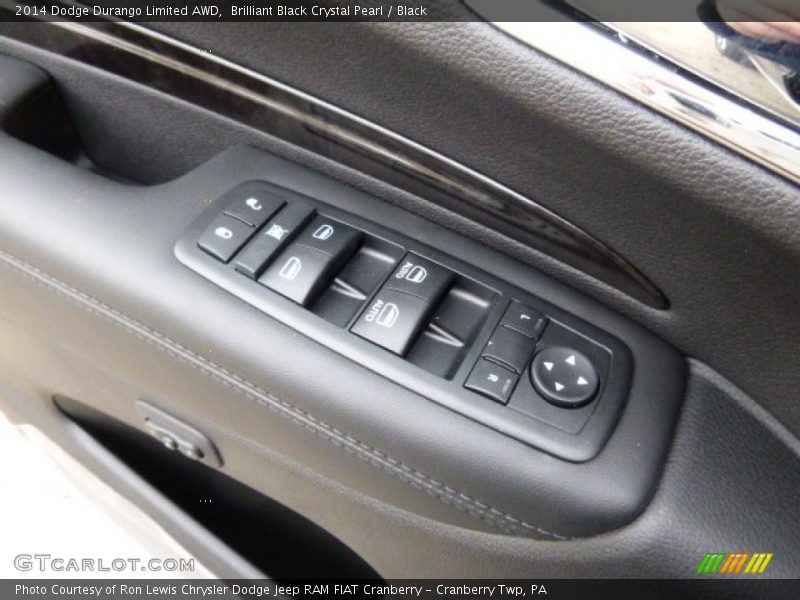Brilliant Black Crystal Pearl / Black 2014 Dodge Durango Limited AWD