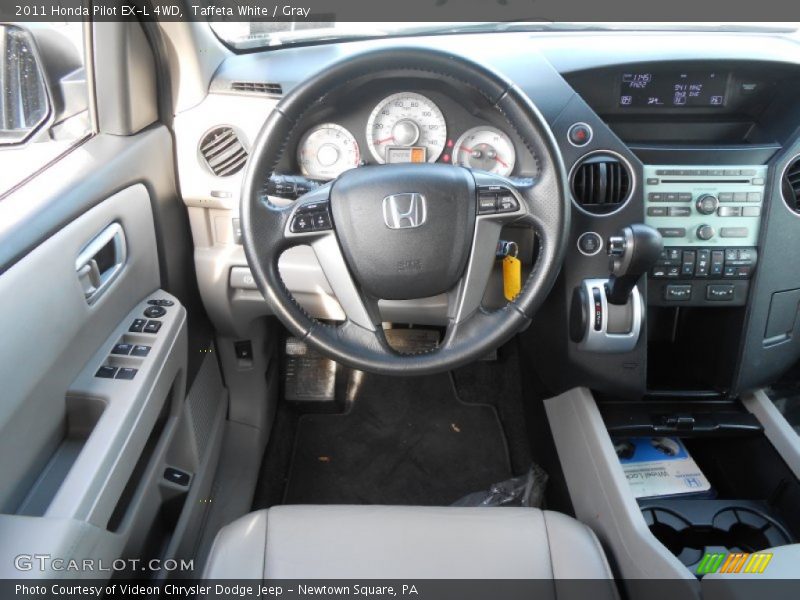 Taffeta White / Gray 2011 Honda Pilot EX-L 4WD