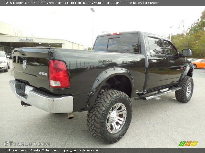 Brilliant Black Crystal Pearl / Light Pebble Beige/Bark Brown 2010 Dodge Ram 2500 SLT Crew Cab 4x4