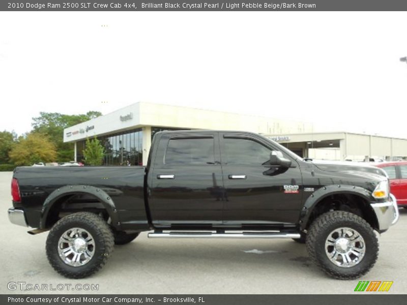 Brilliant Black Crystal Pearl / Light Pebble Beige/Bark Brown 2010 Dodge Ram 2500 SLT Crew Cab 4x4