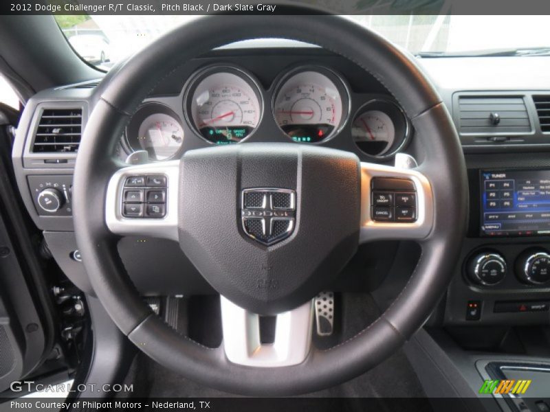 Pitch Black / Dark Slate Gray 2012 Dodge Challenger R/T Classic