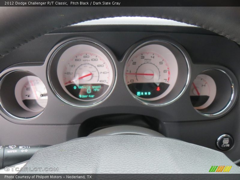 Pitch Black / Dark Slate Gray 2012 Dodge Challenger R/T Classic