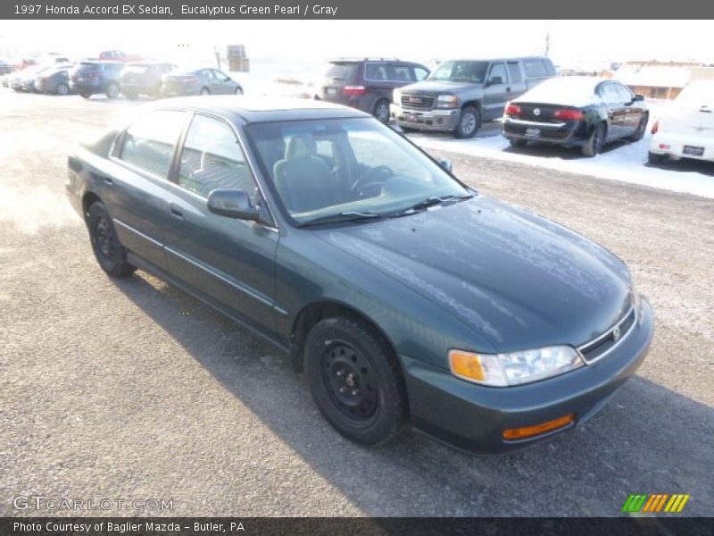 Eucalyptus Green Pearl / Gray 1997 Honda Accord EX Sedan