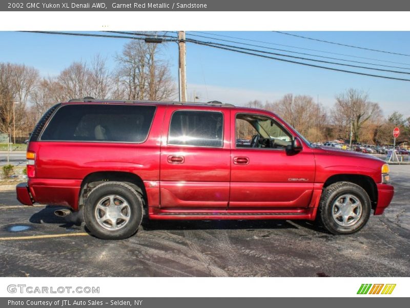 Garnet Red Metallic / Sandstone 2002 GMC Yukon XL Denali AWD