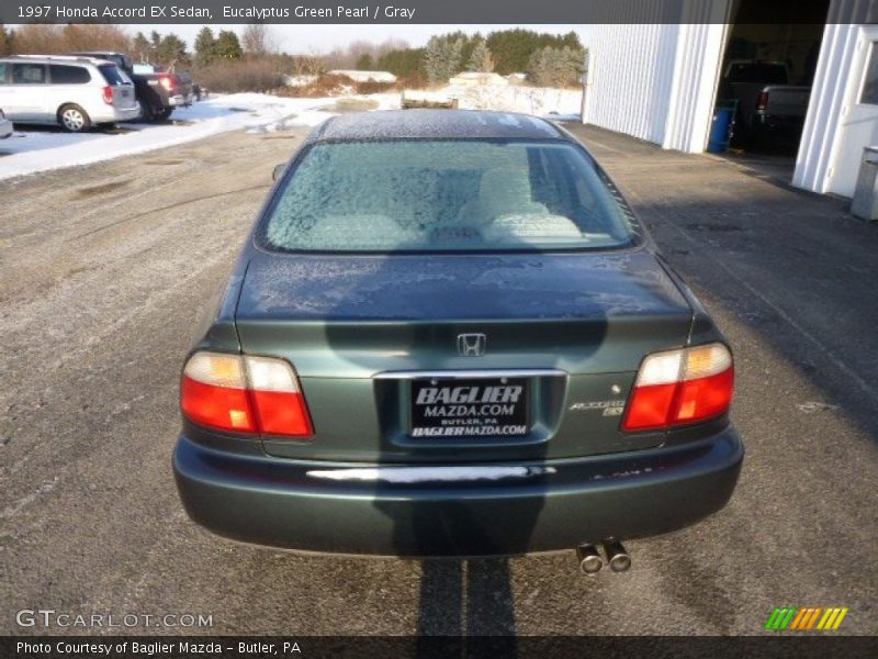 Eucalyptus Green Pearl / Gray 1997 Honda Accord EX Sedan