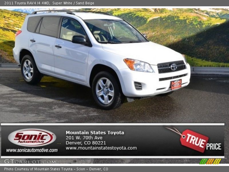 Super White / Sand Beige 2011 Toyota RAV4 I4 4WD