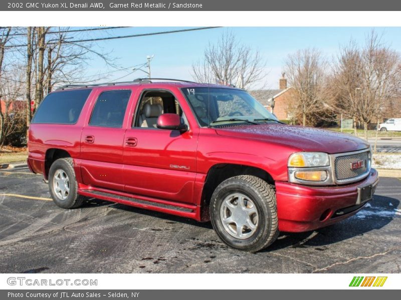 Garnet Red Metallic / Sandstone 2002 GMC Yukon XL Denali AWD