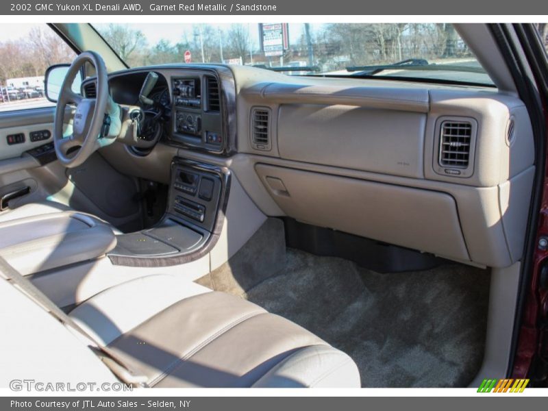 Garnet Red Metallic / Sandstone 2002 GMC Yukon XL Denali AWD
