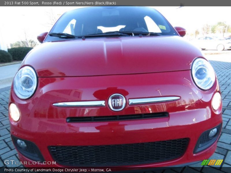 Rosso (Red) / Sport Nero/Nero (Black/Black) 2013 Fiat 500 Sport