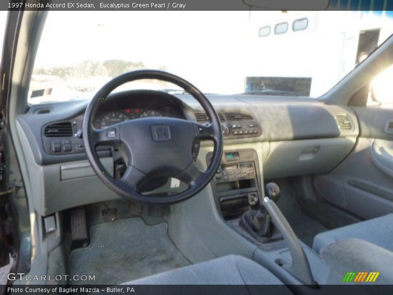 Eucalyptus Green Pearl / Gray 1997 Honda Accord EX Sedan