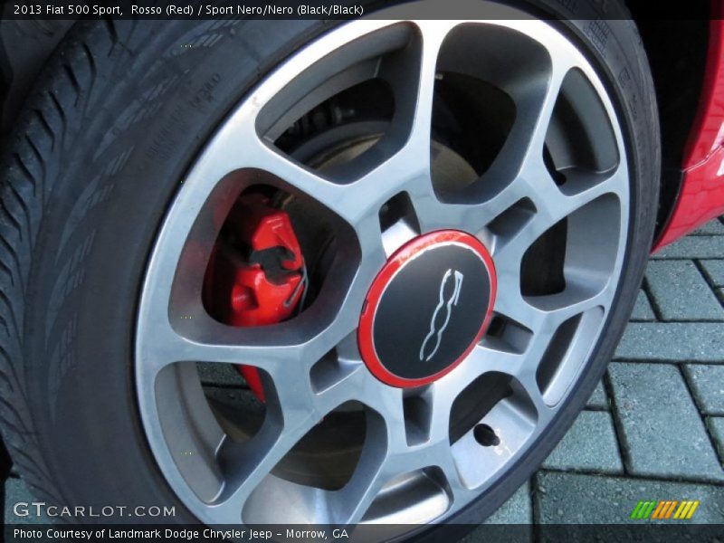 Rosso (Red) / Sport Nero/Nero (Black/Black) 2013 Fiat 500 Sport