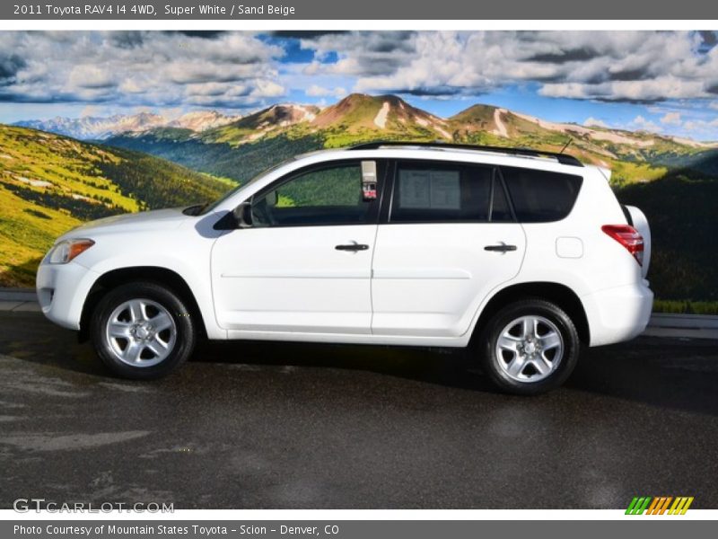 Super White / Sand Beige 2011 Toyota RAV4 I4 4WD