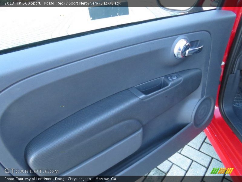 Rosso (Red) / Sport Nero/Nero (Black/Black) 2013 Fiat 500 Sport