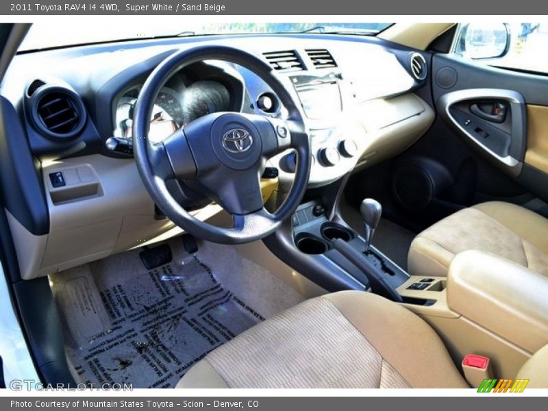 Super White / Sand Beige 2011 Toyota RAV4 I4 4WD