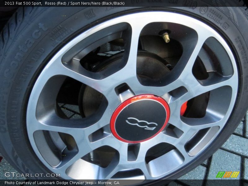 Rosso (Red) / Sport Nero/Nero (Black/Black) 2013 Fiat 500 Sport