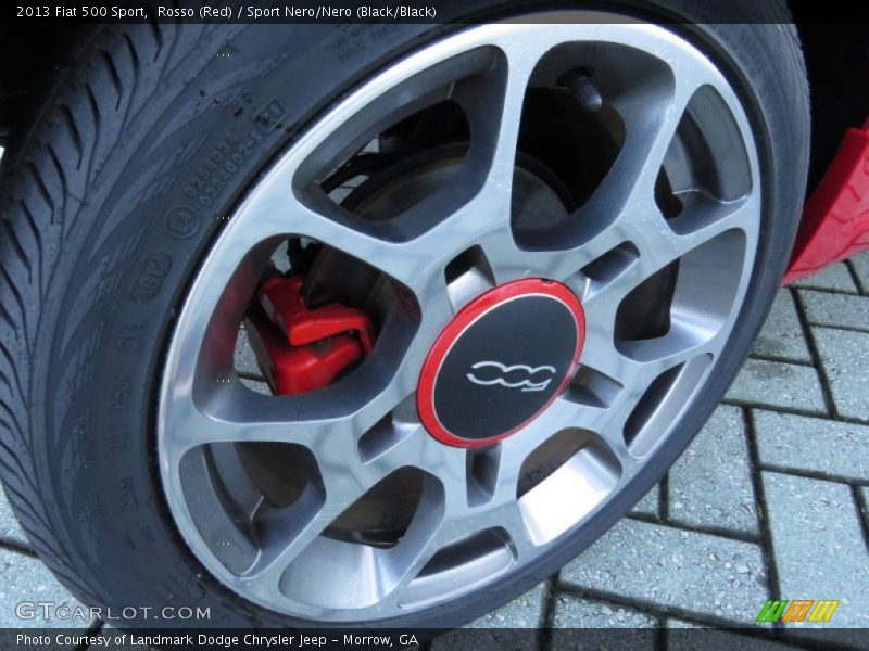 Rosso (Red) / Sport Nero/Nero (Black/Black) 2013 Fiat 500 Sport