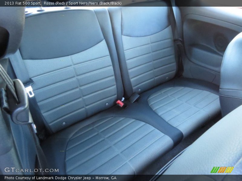 Rosso (Red) / Sport Nero/Nero (Black/Black) 2013 Fiat 500 Sport