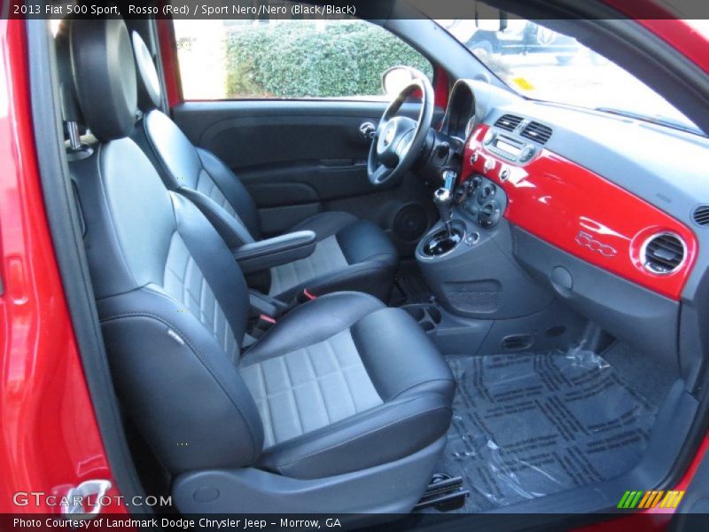 Rosso (Red) / Sport Nero/Nero (Black/Black) 2013 Fiat 500 Sport